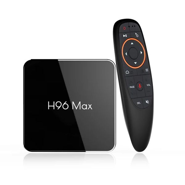 Box Android 9.0 H96 MAX X2 Android TV Box mit Support Voice Control 4 GB 64 GB