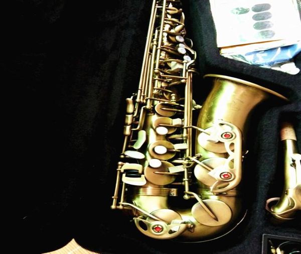 Alto Sax Klasik Model Saksafon Eb EB Tune Antik Bakır Simülasyon E Düz Saksafonlu Çanta Ağızlık Sazlık Straps Professional2341255