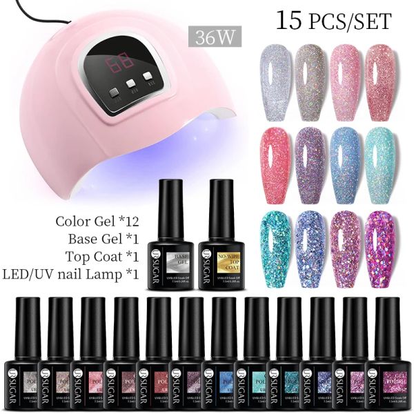 Платья Ur Sugar 15pcs 9pcs Glitter Gliter Gel Ples