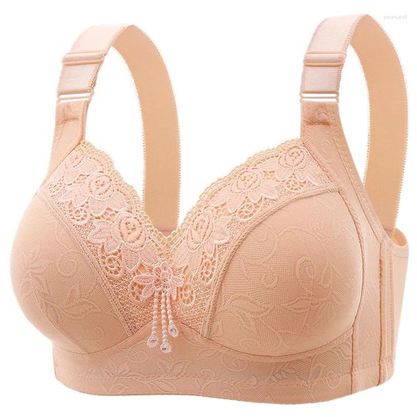 Bras Mom's MAMS MAMS BRIMS Luxury Lace senza reggiseno ad anello in acciaio Visualizzazione del seno laterale Piccola regolazione