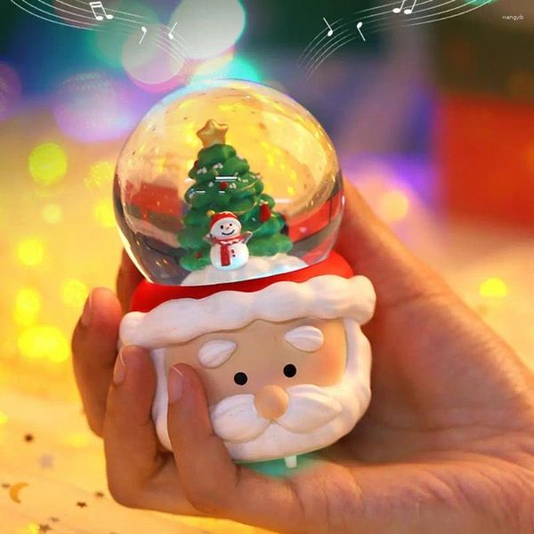 Party -Dekoration Faux Crystal Ball Snowman Anti Fade Decorate Desk realistisch aussehende Weihnachts Schneekugel für