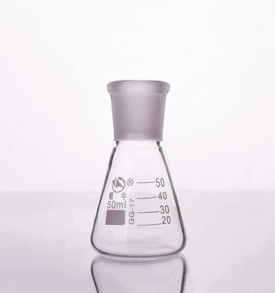 Forniture da laboratorio da 5010000 ml di vetro erlenmeyer bottiglia conica 2429 Glassware di chimica articolare9192049