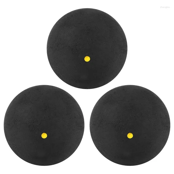 Accessoires 3PCS Squash Ball niedriggeschwindiger Sportgummi -Gummi -Bälle Professioneller Spielerwettbewerb