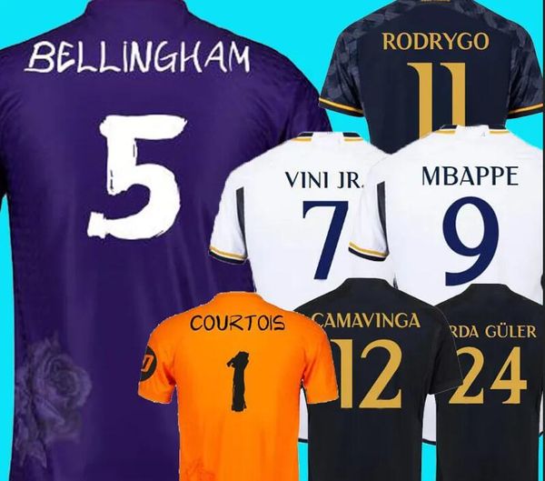 Angepasst 23-24 Thai Quality Soccer Trikots 5 Bellingham Kroos Mbappe Custom Kingcaps Sporttrikot