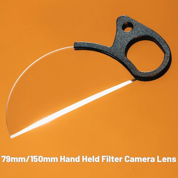 Kameralar 79/150mm elle tutulan filtre kamera lensi bölünmüş diyopter özel efektler fx filtre fotoğrafçılığı slr kamera aksesuarları için prizma filmi