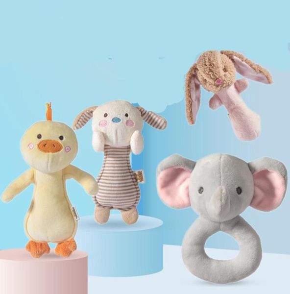 Brinquedos de coelhinho fofo Brinquedos recém -nascidos Brinquedos educacionais móveis para meninos Meninas brinquedos de pelúcia macia com brindes musicais para crianças menores 1106081292