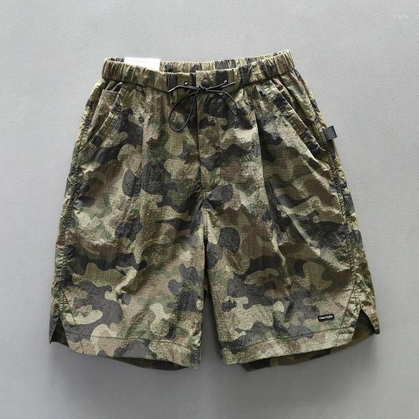 Shorts maschile estate sottile sport sulla spiaggia in spiaggia per uomini vintage a mezzo pantaloni casual americani cittadino giovane maschio abbigliamento traspirato