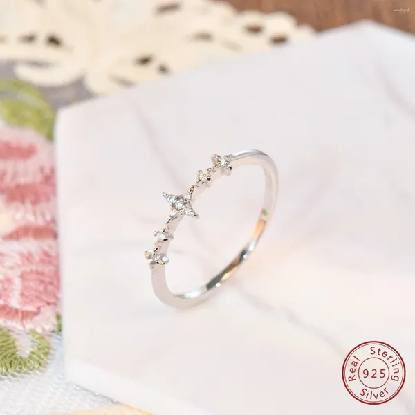 Anelli di cluster 2024 Vendita di 925 anelli zirconi a forma di plum a forma di plumio in argento sterling da donna personalizzato e alla moda