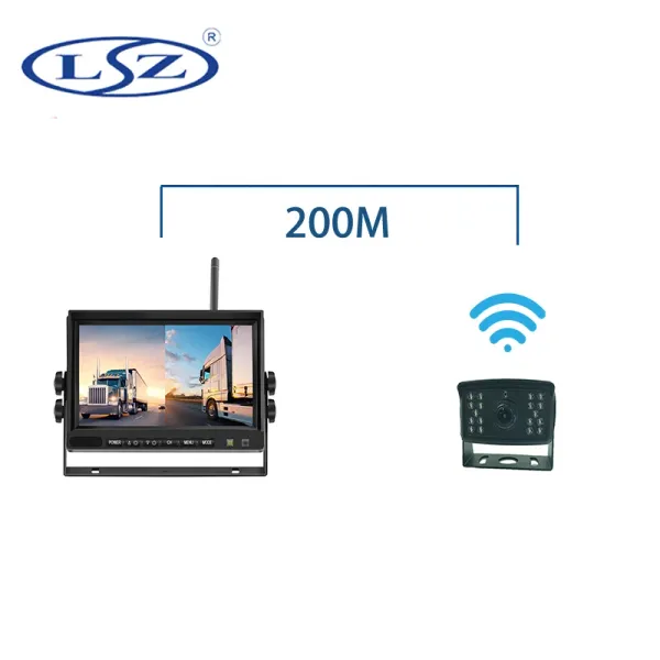 Registratore Nuovo monitor per auto da 7 pollici da 7 pollici da 2,4 g e sistema di telecamera posteriore 1080p Allinone Machine MDVR con parcheggio automatico di segnale