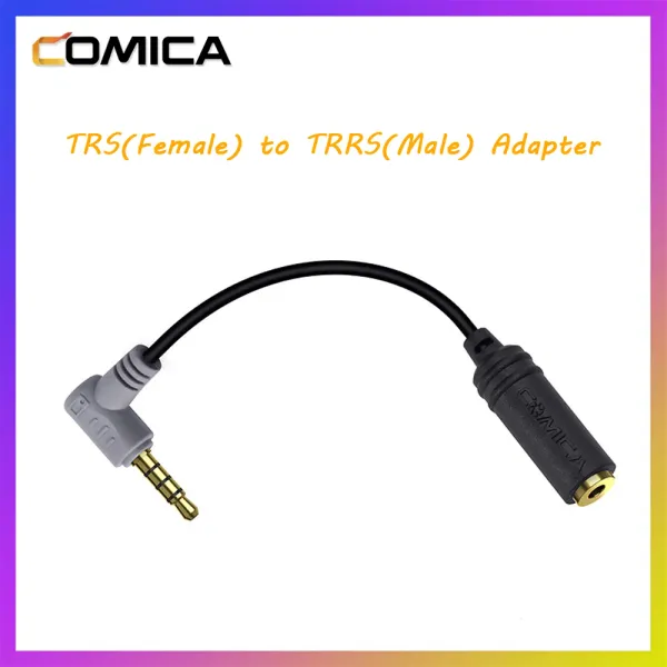 Аксессуары Comica CVMSPX TRS (женский) к TRRS (мужскому) кабель аудиодаптера для iPhone Samsung HTC смартфоны