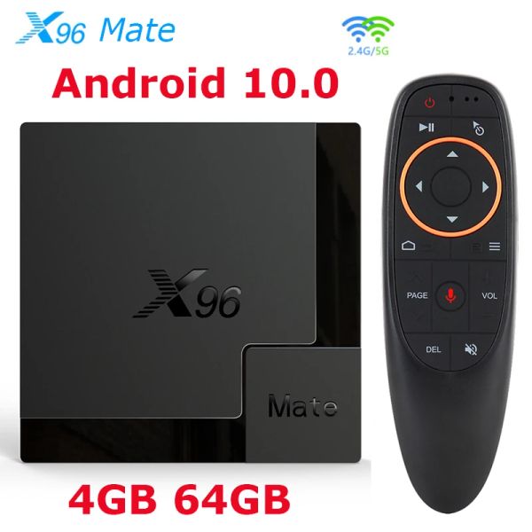 Caixa X96 Mate New TV Box Android 10 AllWinner H616 4GB 64GB 32GB SMART TV Box 2.4G 5G WiFi BT5.0 4K TVBox Player Set Top Box Top Box Box Box