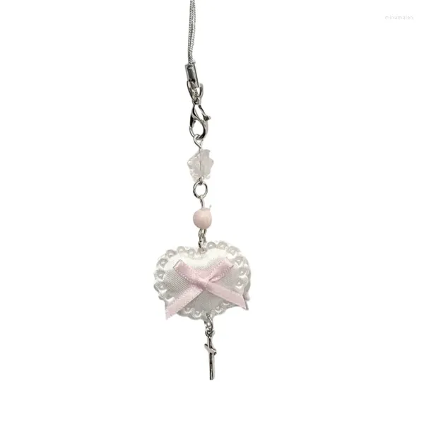 Клавные акриловые звездные ключичные подвесные подвесные в форме сердца ключи с цепями модные украшения для телефона Careys Bags
