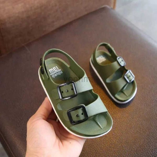 Slipper Sommer Kinder Sandalen Outdoor Kinder Schuhe modische leichte weiche Flats Kleinkind Baby Jungen Sandalen Kind lässige Strand Kinder Schuhe neue 240408