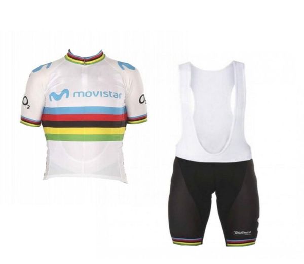 2020 World Valverde Rainbow Cycling Kits Комплекты Джерси дышащий гоночный велосипед