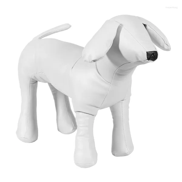 Hundeträger XD-Leder-Schaufensterpuppe Standing Positionsmodelle Spielzeug Haustier Animal Shop Display Schaufensterpuppe