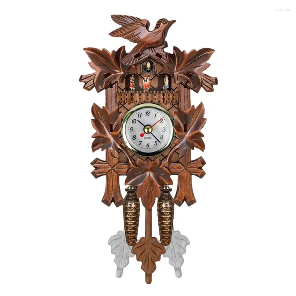 Orologio da parete orologio cuculo uccello decorazioni sospese per legno per casa ristorante arte vintage chic swing soggiorno