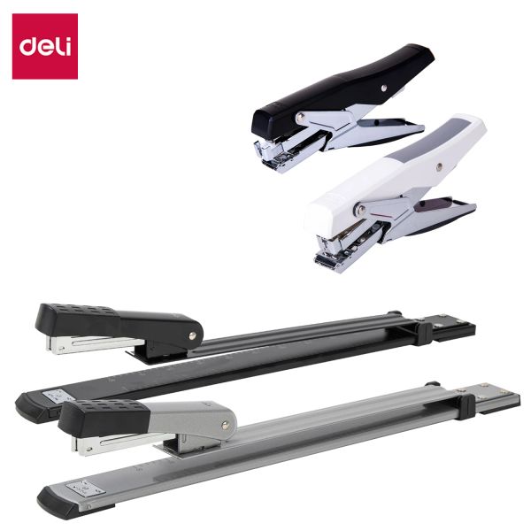 Stapler Deli Long Arm Stapler Plier Stapler Machine черный серый цвето