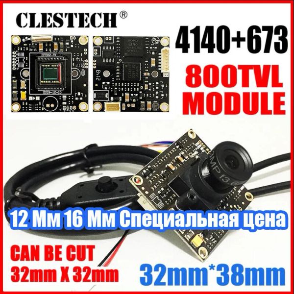 Câmeras Clestech Real 4141+673 800TVL Módulo 1/3 