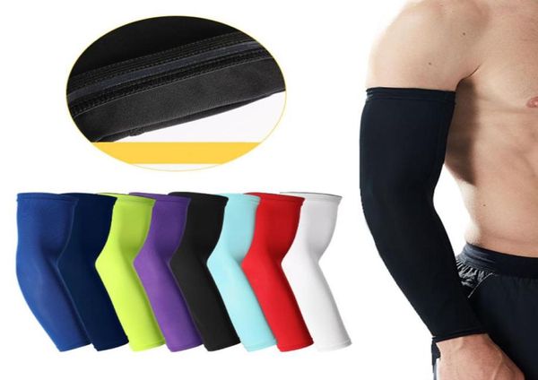 Basketball Arm Guards verlängern Ellbogen Schutzausrüstung Männer Frauen Sport fahren Fitness Running Slip atmable Sunsn Sleeves DS04756675