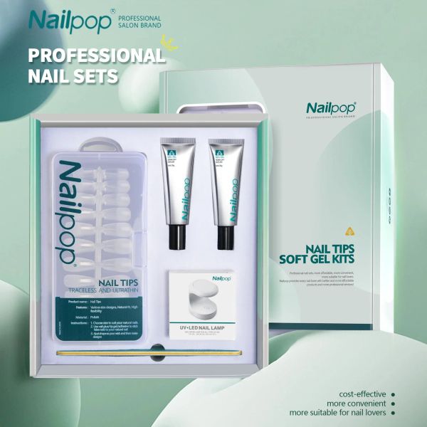 Kits Nagelpop -Nagel -Set mit UV -LED