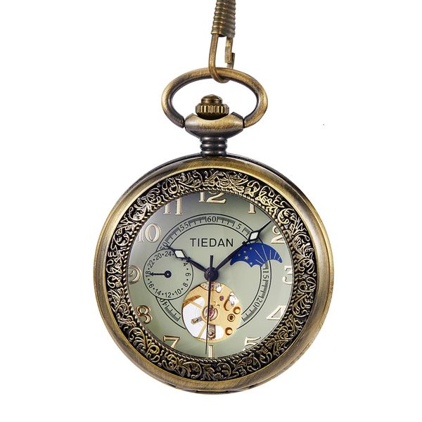 Orologio tascabile meccanico retrò di uomini arabi Numeri arabi Numeri arabi Donne a ciondolo a ciondolo a filo Steampunk orologio per orologio squisito 240327