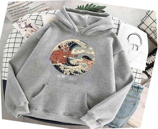 Sweater Unisex Japon Anime Saldırısı Titan Hoodies Erkekler Son Sezon Titans Karikatür Street Giyim Levi Eren Sweatshirts8098223