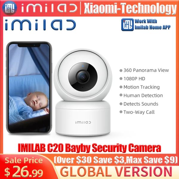 Webcams Imilab C20 Home -Überwachungskamera WiFi 1080p HD IP Innen in der Innenräume CCTV Baby Cam 360 ° Vedio Überwachung Nacht Vision Webcam Arbeit mit Alexa