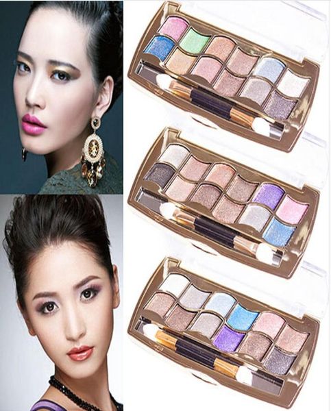 Nova chegada 12 cores Diamond Bright Colorful Eye Shadot Palette Super Flash Glitter Makeup7473625