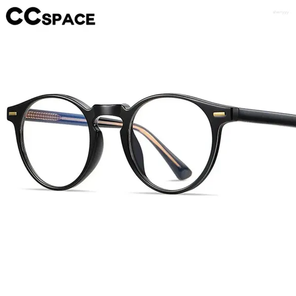 Sonnenbrillen Frames 57325 Vintage Anti Blue Light Brille Frauen Mode runde optische Brillen Männer Trend Nieten verschreibungspflichtige Brille