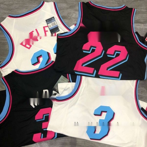 City Jersey Heat Edition Wade Butler Adebayoshiro Basketbol Eğitimi Forması Isı Basın Teknolojisi Yeleği