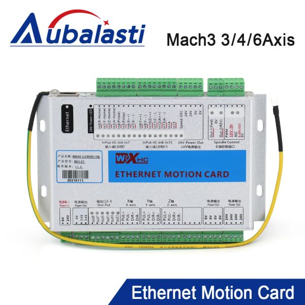 Denetleyici XHC MACH3 Breakout Tahtası 3 4 6 Eksen Ethernet Hareket Kontrol Kartı 2000kHz Destek Windows7 10 CNC Enrkaver Torna Makinesi