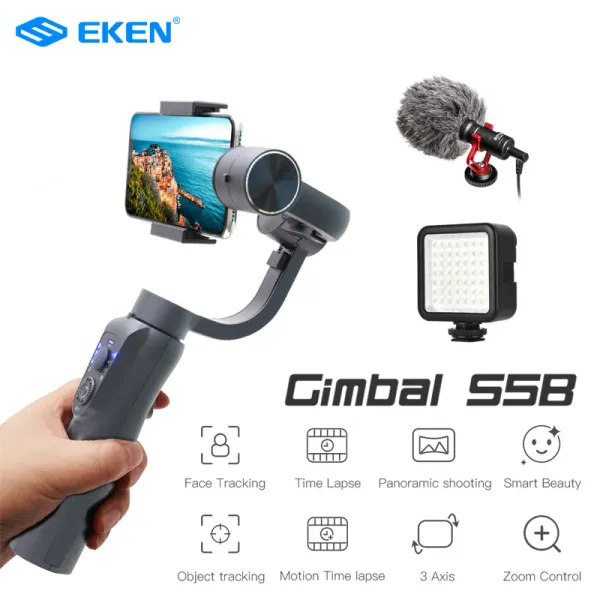 GIMBAL ZWN S5B versione aggiornata 3axis Gimbal Stabilizer gimbal con zoom di focus pull per iPhone XS XR X 8 Plus 7 Samsung Action Camera