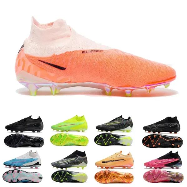 2024 Sapatos de futebol de design clássico Phantom GX Phantom Limited Edition Blue rosa anti-aderência BLAST FUSTO VOLT BRANCO DE FUTEBOL