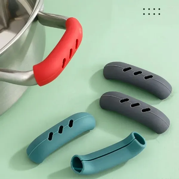 Werkzeuge 4pcs Grip Silicon -Topfhalterhülsenhülle Hitzebeständiges Handschuh Pfanne Griff Cover Küche Gadgets