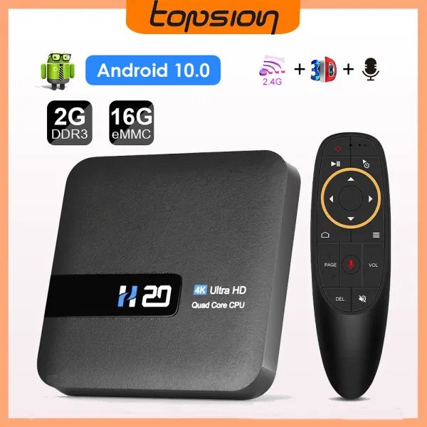 Box Topsion TV Box Android 10.0 2.4G WiFi 2GB 16GB Android 10.0 TV Box 4K 3D видео H.265 Media Player Smart TV Box Android Top Box
