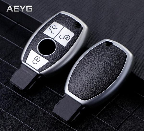 Car Key Case Cover Shell von Lederstil für Mercedes Benz A B R G Klasse GLK GLC GLR W204 W251 W463 W176 Accessoires 7880827 Schutz