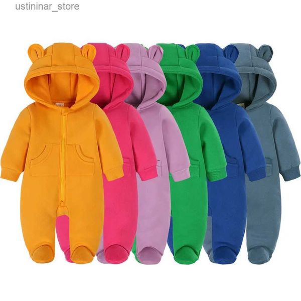 Rompers Baby Winter Clothes Girl da 0 a 3 6 12 24 mesi salta il neonato Romper bodysuits neonati per bambini vieni per la tuta per bambini L47