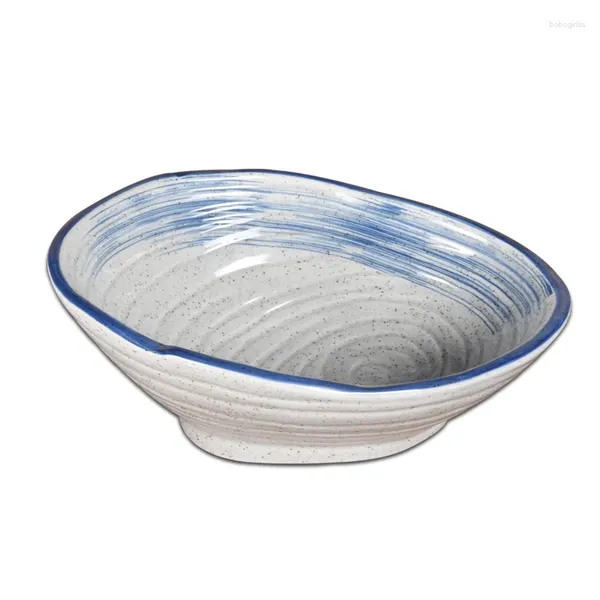Миски Творческое нерегулярное керамическое посуду специальная форма прохладная боковая посуда суп миски косое салат из рта эль-сашими