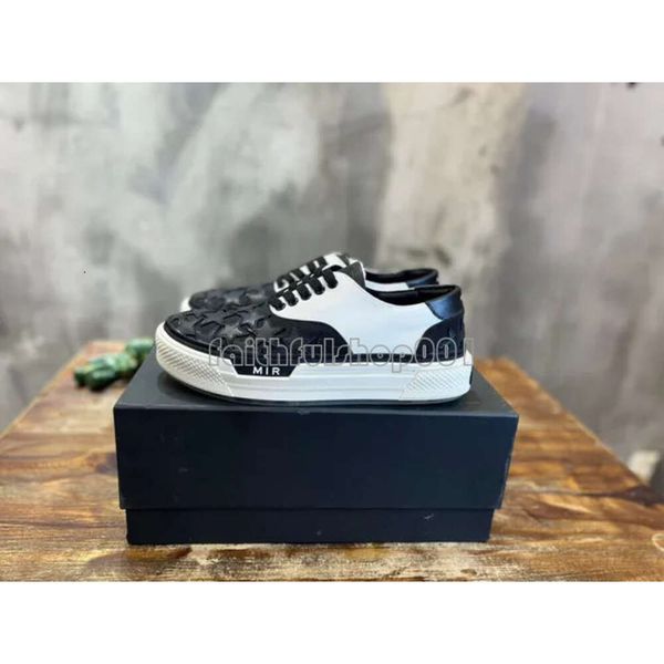 Homens Mulheres sapatos casuais estrelas tênis na quadra MA Court Hi Sneaker Designer Men Skel Top Low Sneakers Sapatos de Couro de Couro High Top Shoes Tamanho 39-46 Amirir Shoe 366