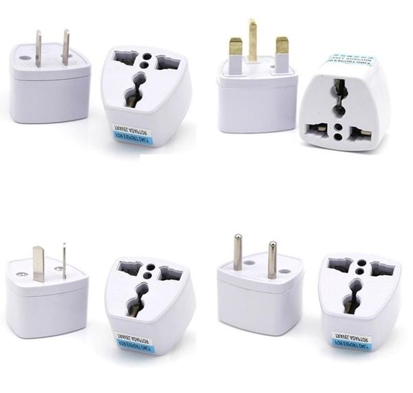 Carregador de viagem AC energia elétrica UK AU eu UE para nós Conversor de adaptador de plug dos EUA USA Connector Adaptador Universal High Quality6535330