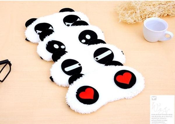 20pcslot fofo panda sono sleep Eyemask máscara de algodão confortável máscaras oculares de estilo 4 estilo de cosplay engraçado acessórios1539216