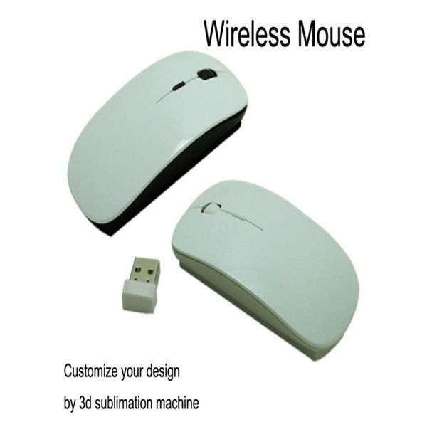 Topi Blank 3D Sublimation Stampa Mouse wireless su misura 100 pezzi 6525192 Computer di consegna a goccia Input di tastiere di rete OTK63