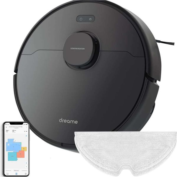 DreamE D9 Max Robot Vacuum e MOP Combo con navigazione lidar, aspirazione forte 4000pa, 180 minuti di runtime, sweep 2 in 1 e mop, compatibile con Alexa-Ultimate Cleaning