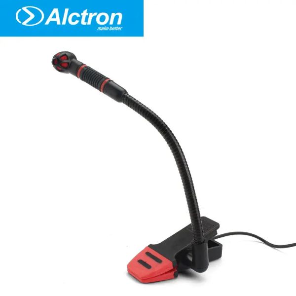 Microfones Alctron IM500 Microfone de condensador instrumental para saxofone, instrumentos de vento, trombone ou tuba