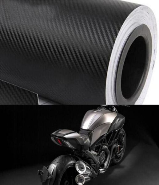 30x200cm motocicleta 3D fibra de carbono Vinil chapas de chapas de rolo de rolagem adesivos de filme decalque Acessórios para motocicletas de motocicletas Auto Motorbike8993788