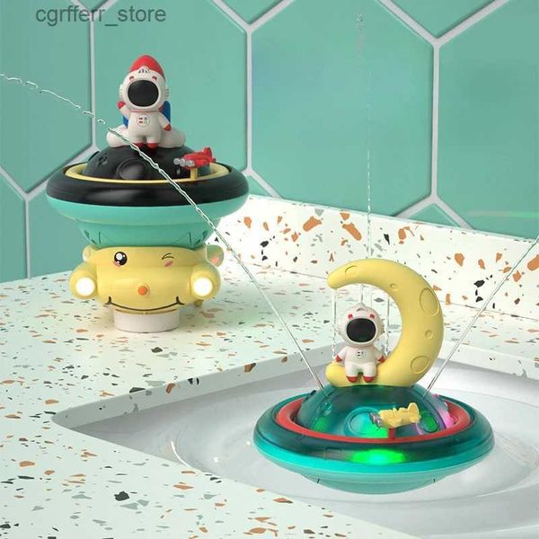 Giocattoli da bagno per bambini per bambini doccia da bagno giocattolo lunare astronauta leggera musica spray decorazione camera da letto spray night luce l48