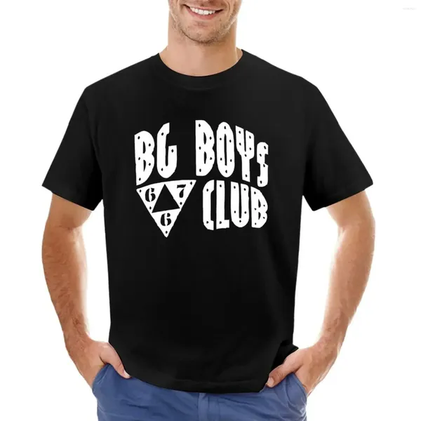 Erkek Tank Tops BG Boys 667 Kulüp T-Shirt Kısa Kollu Tee Hayvan Baskı Gömlekleri Grafik Tees Siyah T Erkekler için