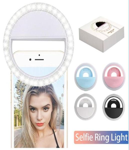 RK12 RK12 wiederaufladbare universelle LED -Selfie -Lichtring -Lichtblitzlampe Selfie -Ringbeleuchtung Kamera -Pografie für alle mobilen PH2757791