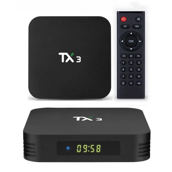 Box Tx3 Mini Smart TV Box Android 8.1 3228A 1G 8G 2G 16G 4K H.265 2.4G WiFi Imposta Top Box Media Player