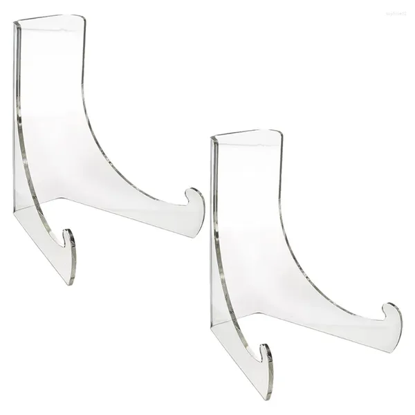 Massen 2pcs Acryl -Staffelei -Standplattenhalter Display Bilderrahmenschale Display